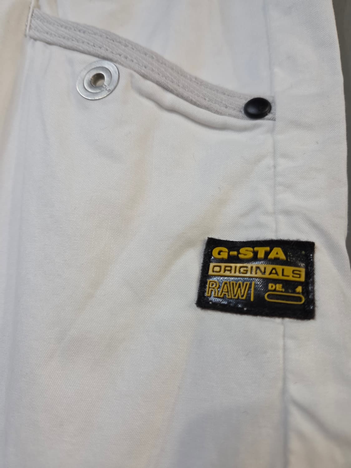 G-Star RAW 화이트 카고 바지 벨트 포함(W26/L32) 상품이미지6