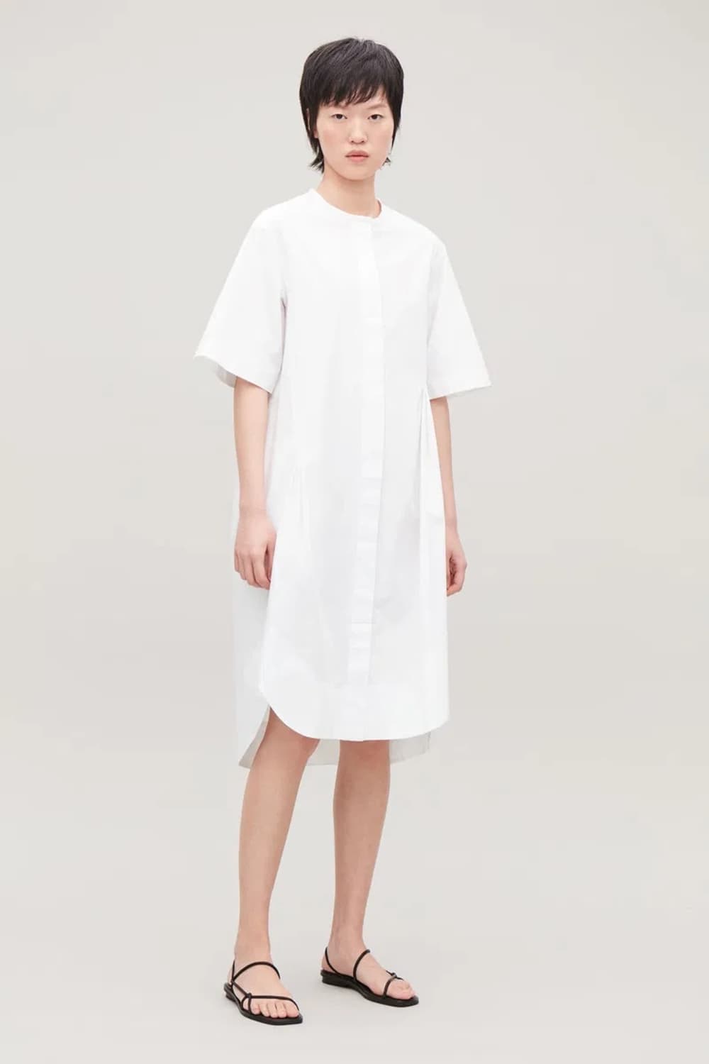 Cos grandad shirt dress with darts 상품이미지5