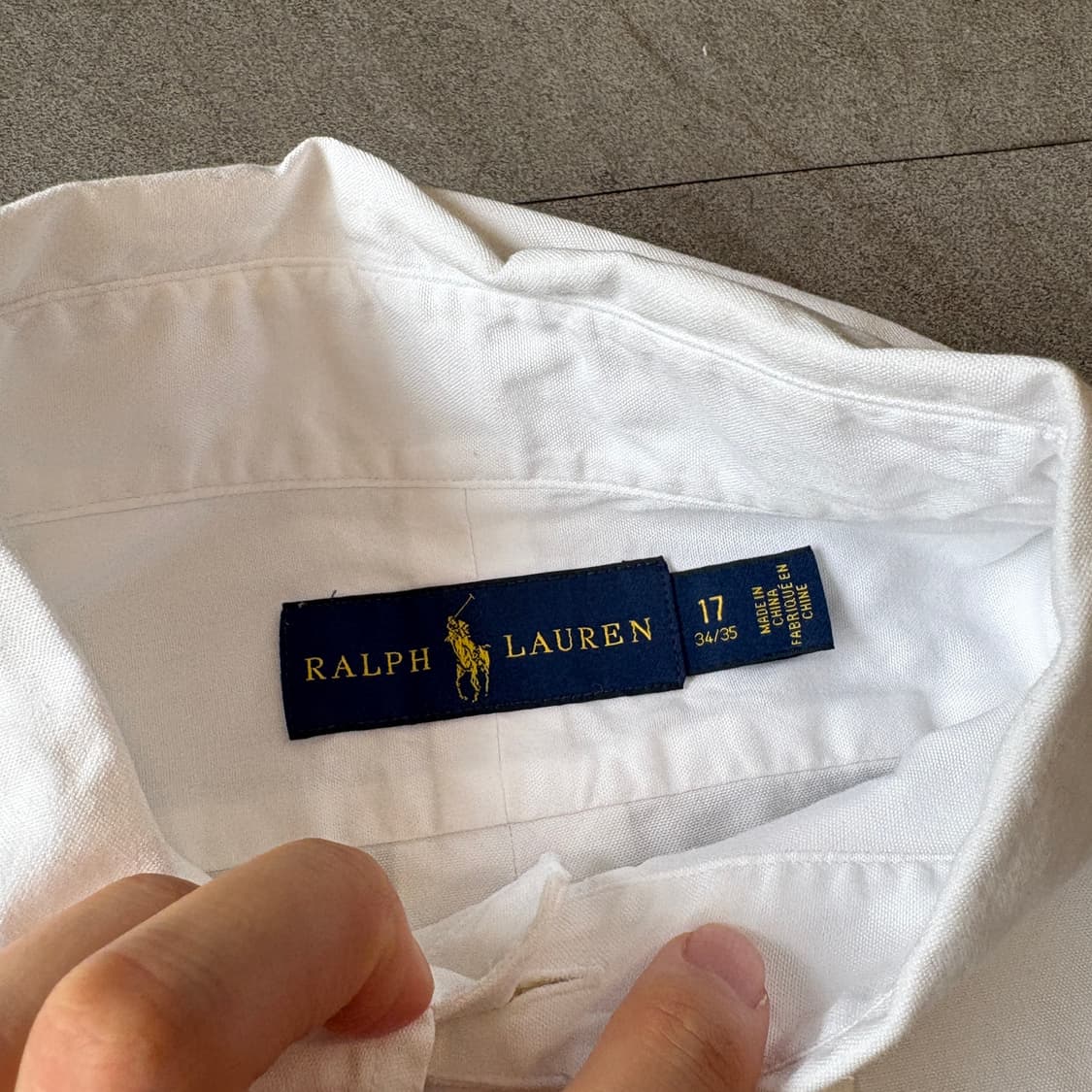 폴로 정품 최신라벨 화이트 클래식 포니 로고 포플린 셔츠 상품이미지4