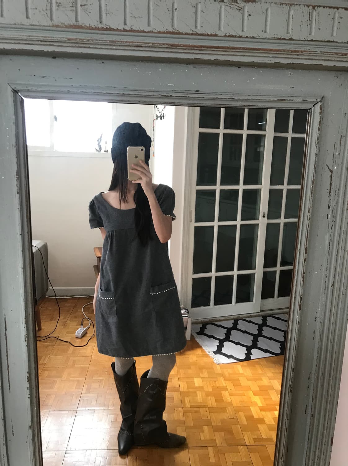 vintage grey pocket one-piece 상품이미지3