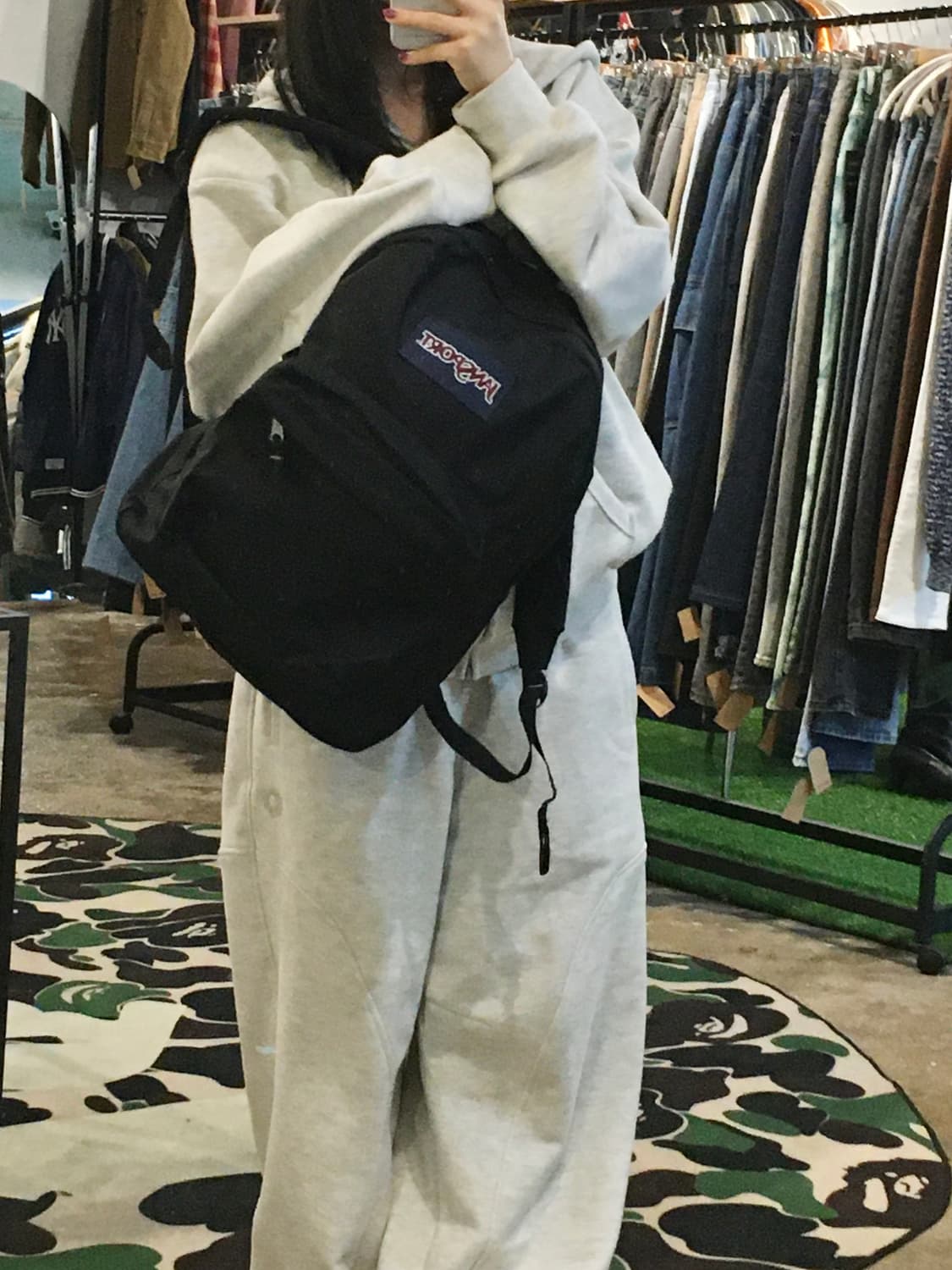 잔스포츠 백팩 블랙 상품이미지4