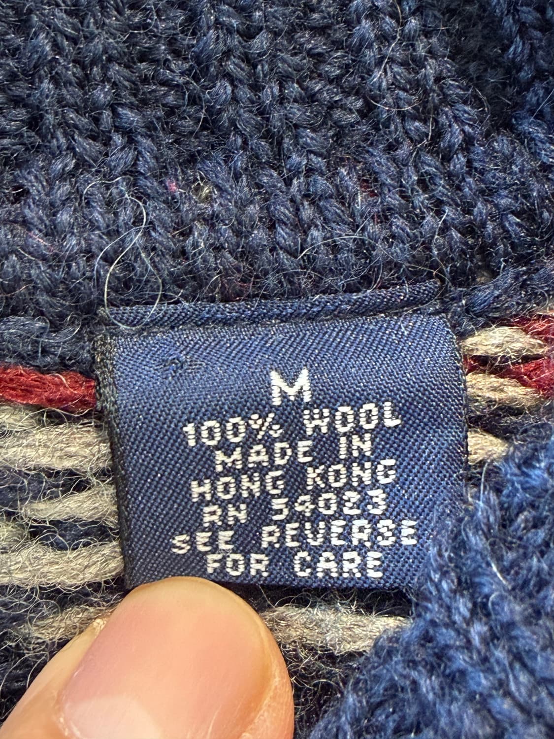 OLD GAP Abstract Pattern Wool knit M 상품이미지3