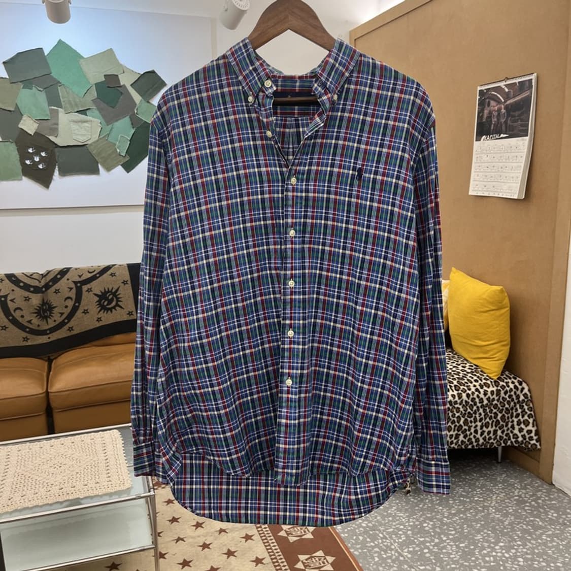 폴로 랄프로렌 올드스쿨 컨트리 빈티지 체크 셔츠 L C09999 상품이미지3