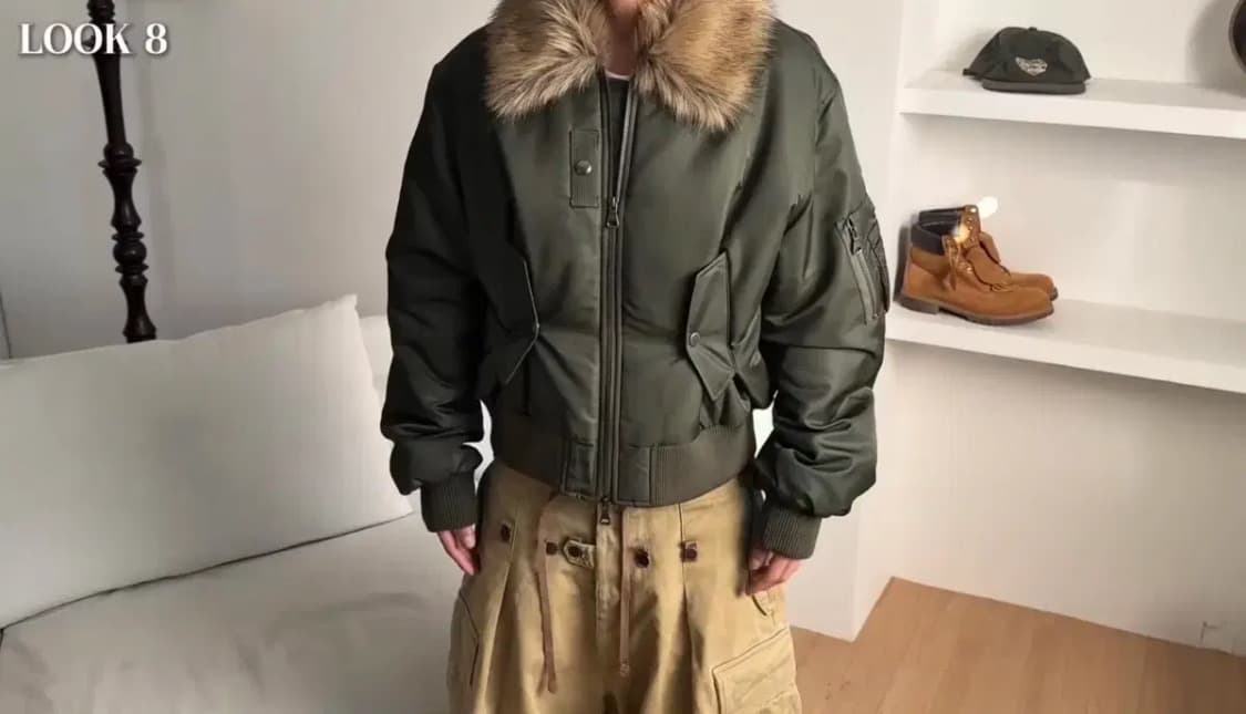 앤더슨벨 카라 퍼 봄버 ma-1 자켓 상품이미지6