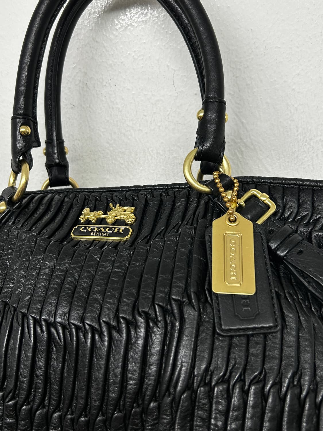 빈티지 코치 레더 토트백 상품이미지2