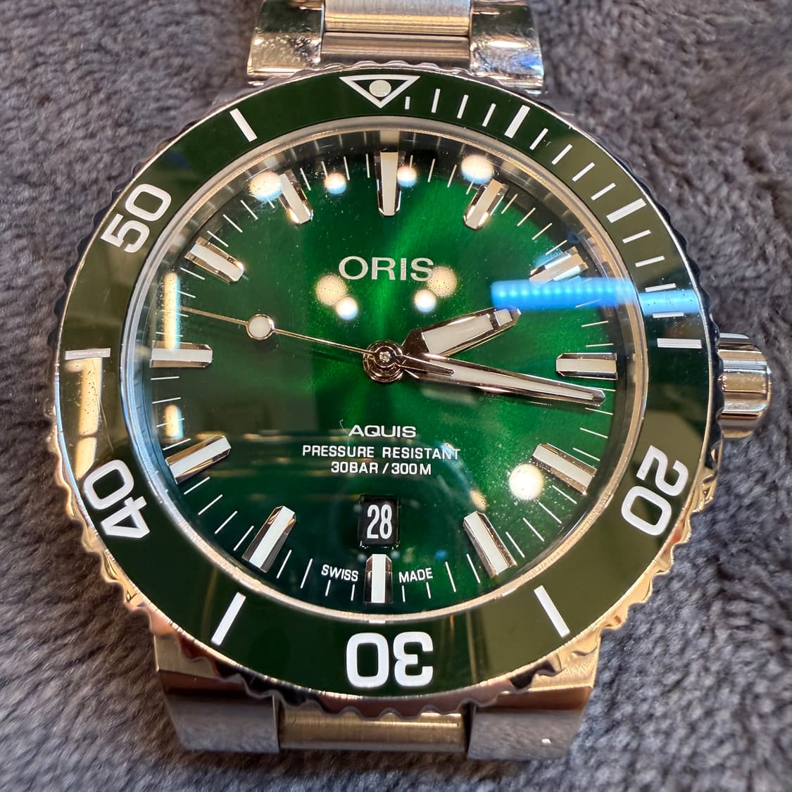 오리스 아퀴스 그린 43.5mm 오토매틱 상품이미지2