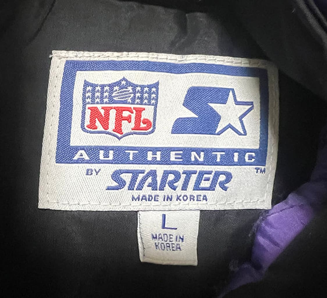 스타터 NFL 볼티모어 레이븐스 남자 누빔점퍼 L 100  상품이미지5