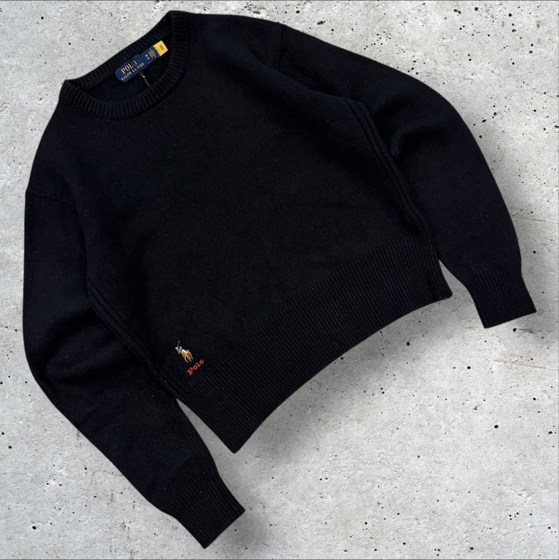 [XS] 폴로 랄프로렌 울 캐시미어 혼방 블랙 니트 스웨터 B961 상품이미지1