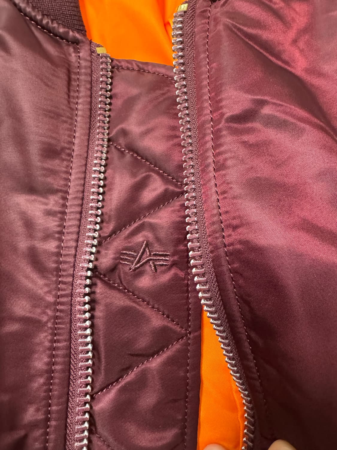 알파인더스트리 ma-1 s사이즈 버건디컬러 상품이미지7