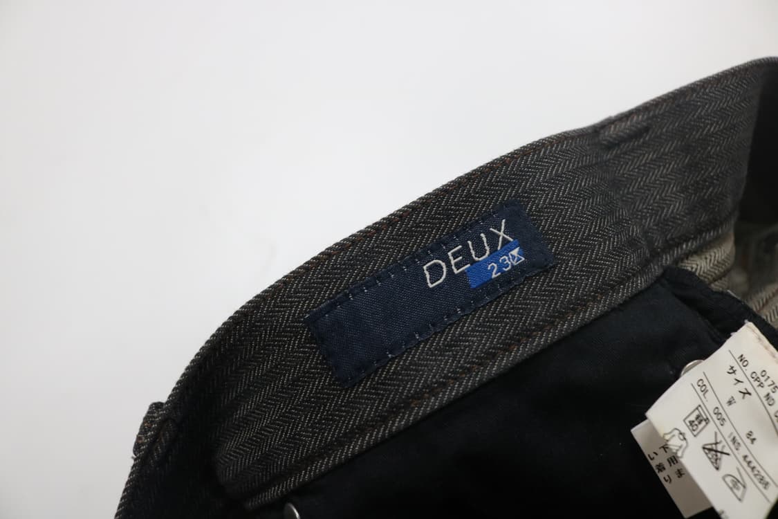 23구 HOMME DEUX 빈티지 헤링본 브라운 스트레이트 팬츠 상품이미지10