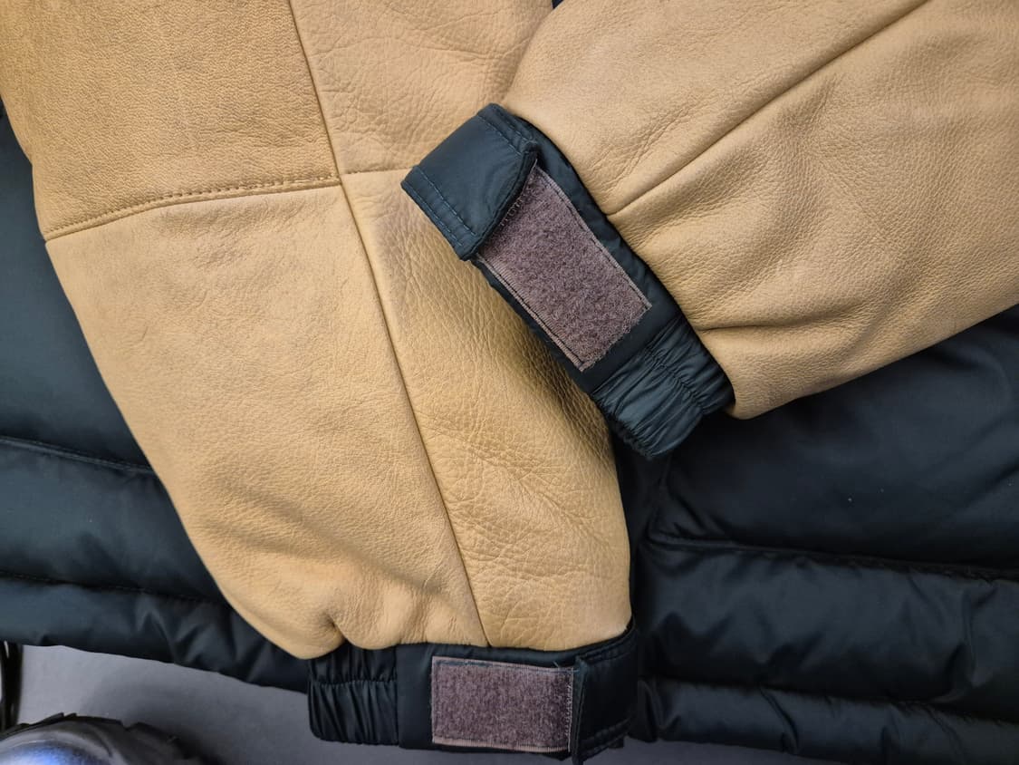 90s H bar C 레더 덕다운 점퍼 상품이미지5