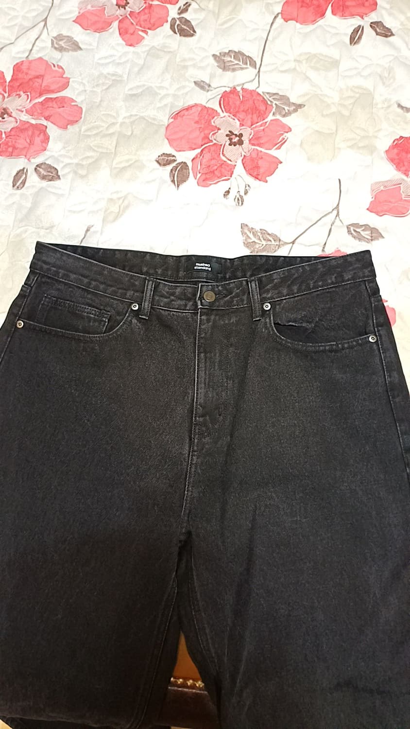 무신사 워시드블랙진 36인치 기장110 상품이미지3