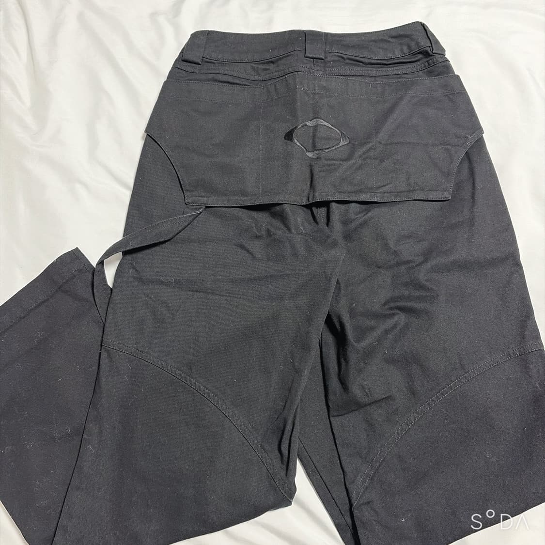 미스치프 에이프런 포켓 워크 팬츠 블랙 S 상품이미지2