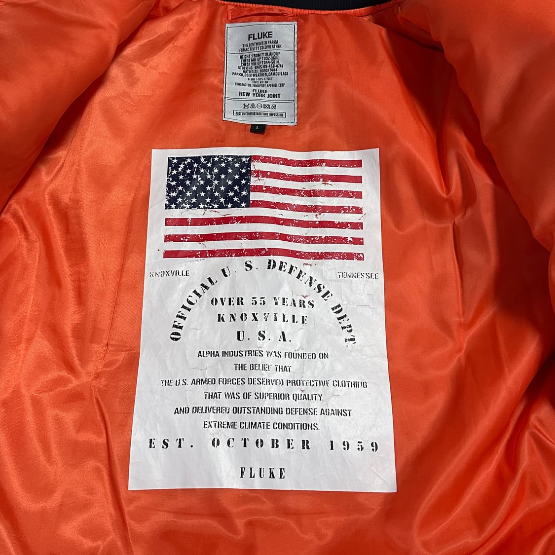 플루크 시그니처 MA-1 항공점퍼 상품이미지6