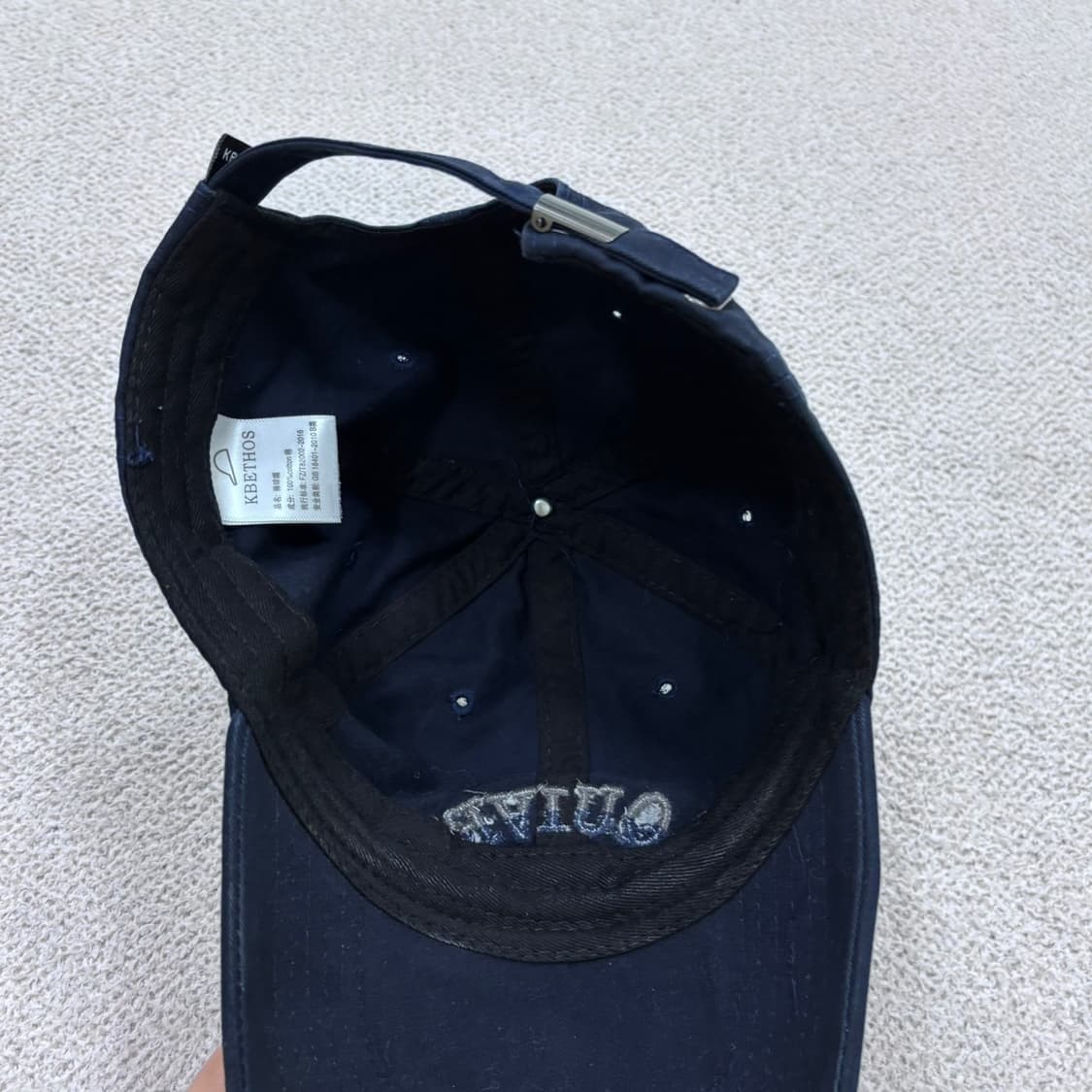 F KBETHOS 네이비 자수 로고 볼캡 0615E2 상품이미지6