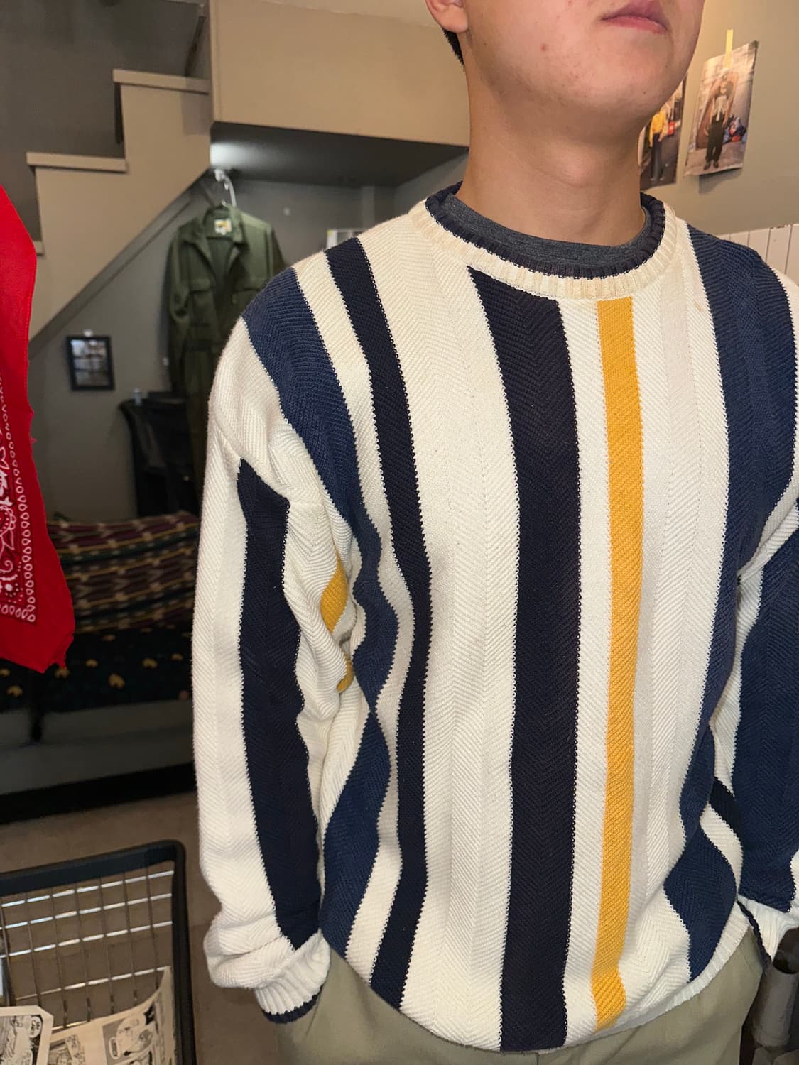 90‘s Chaps Ralph Lauren stirpe knitwear  상품이미지3