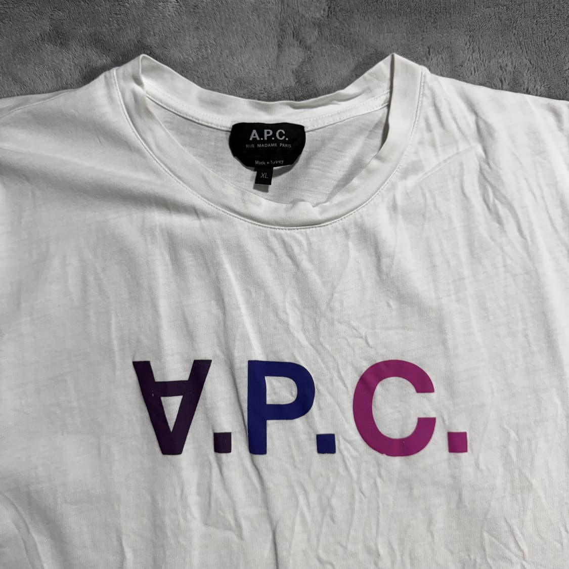 A.P.C. 아페쎄 화이트 빅로고 반팔  상품이미지2