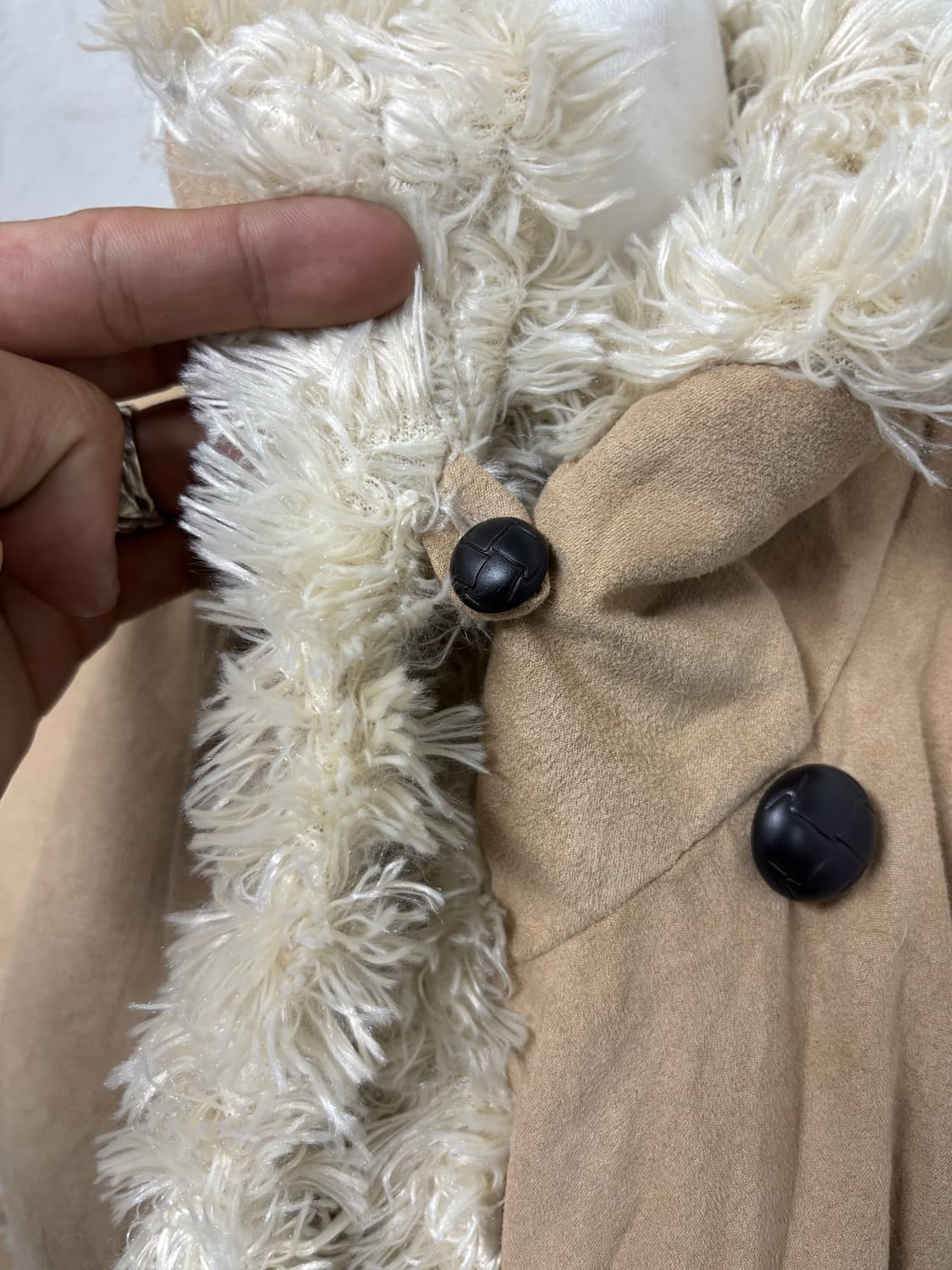 Ivory Fur Trimming 00’s Beige Jacket 상품이미지9