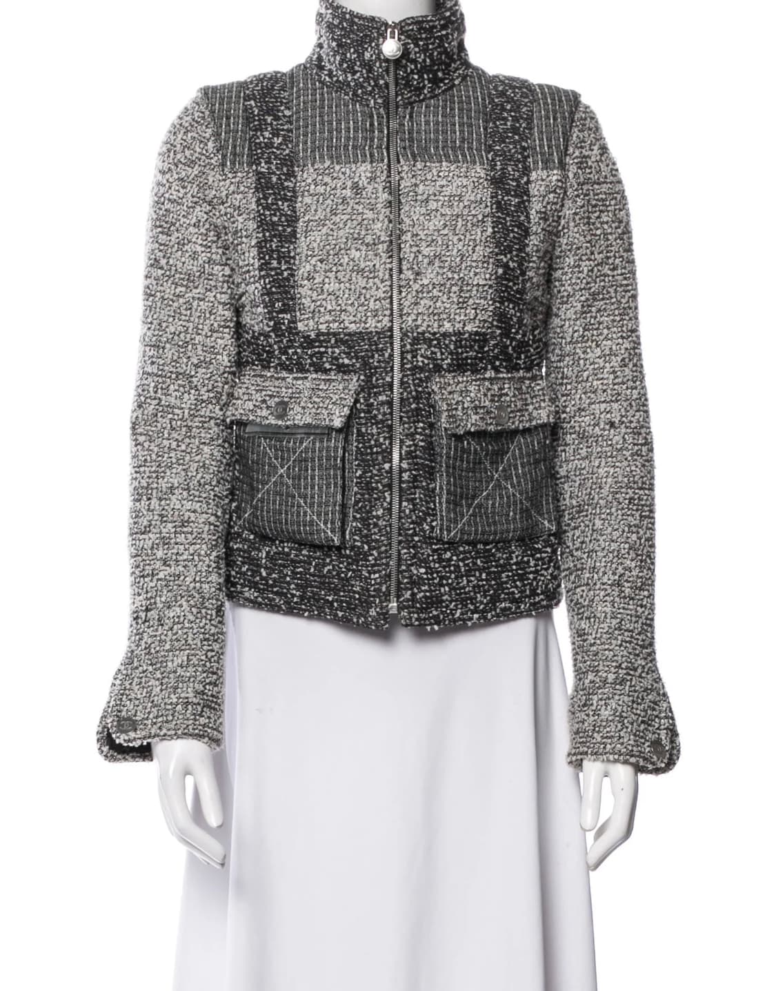 샤넬 펀믹스 집업 트위드 자켓 상품이미지7