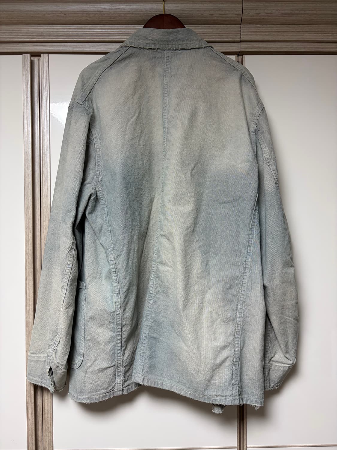 [2] A.presse 아프레쎄 25ss 인디고 핀 체크 커버올 상품이미지2