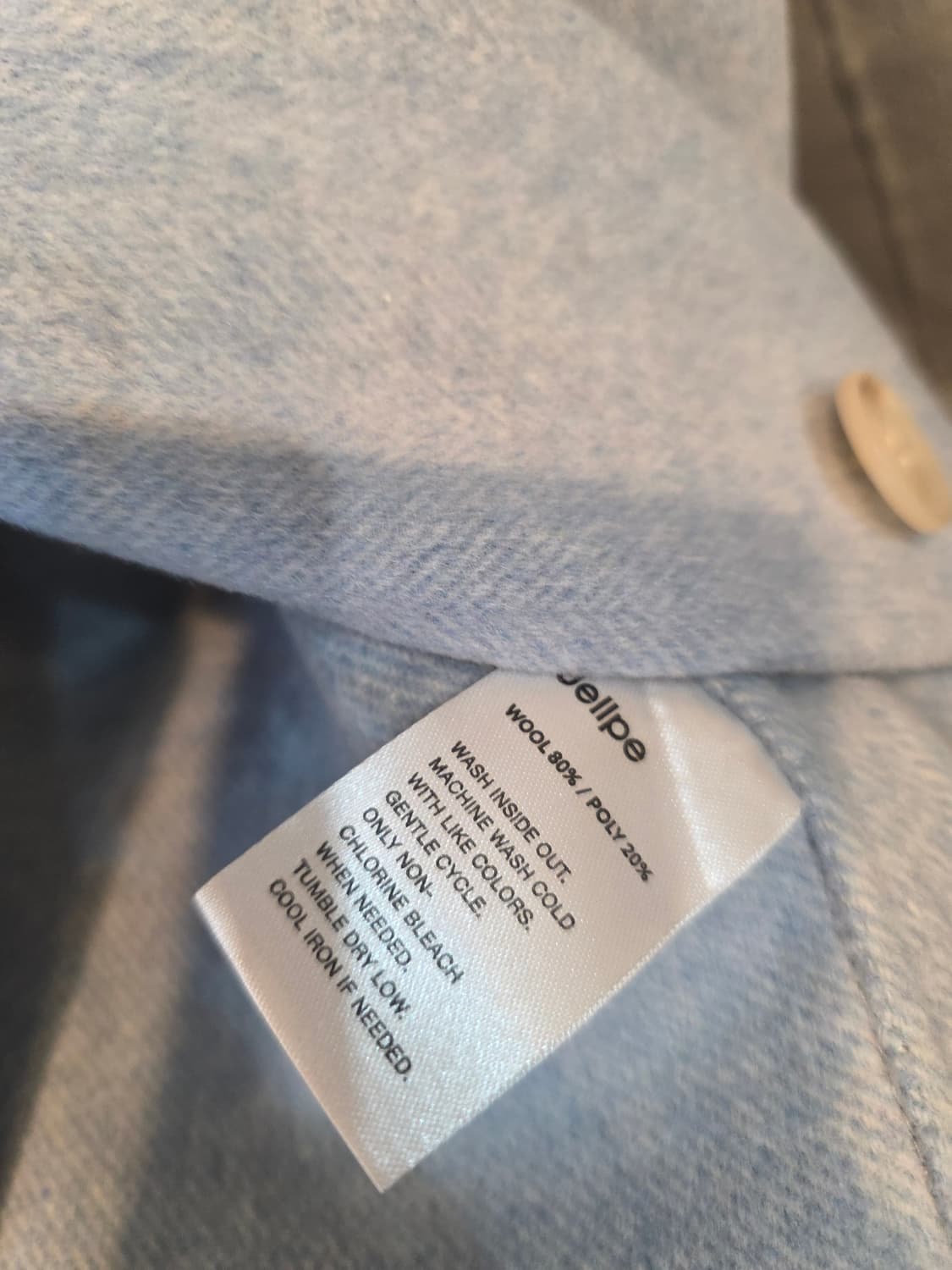 jabllyn 하늘색 모직 코트 새상품 상품이미지5