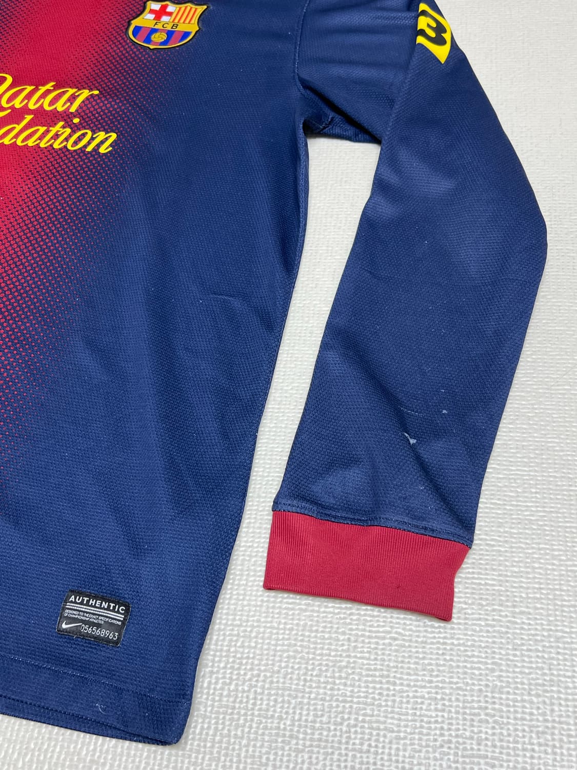 12/13 나이키 바르셀로나FC 홈 메시마킹 롱슬리브 L사이즈 상품이미지3
