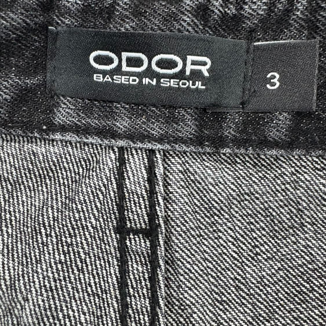 (30)오도어 블랙 워싱 데님 팬츠 상품이미지4