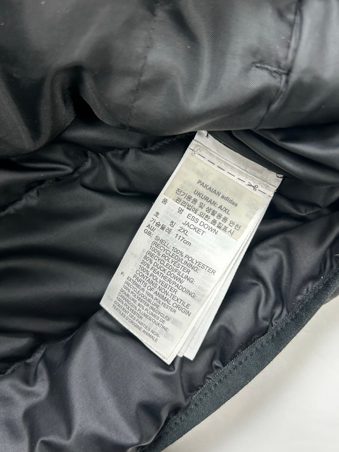 아디다스 3S 에센셜 다운 경량패딩 XL 상품이미지8