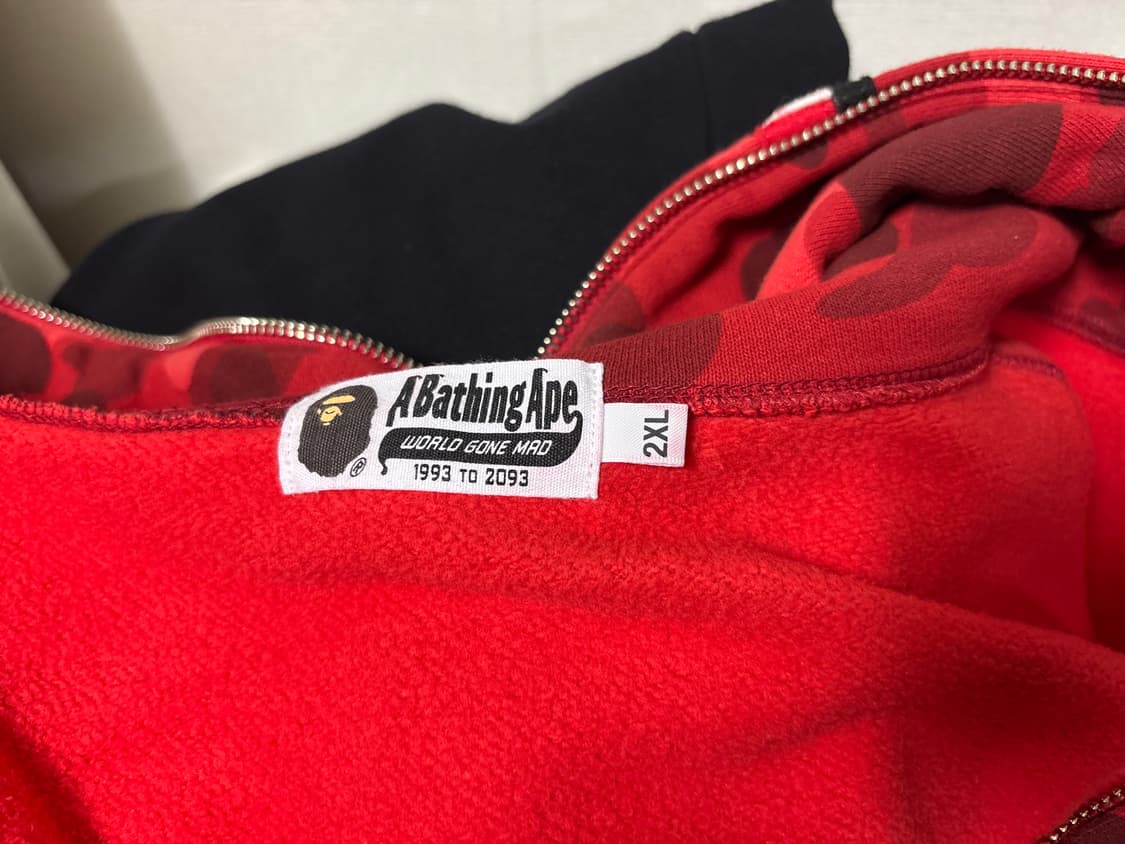 베이프 샤크후드 적계 XXL 상품이미지7