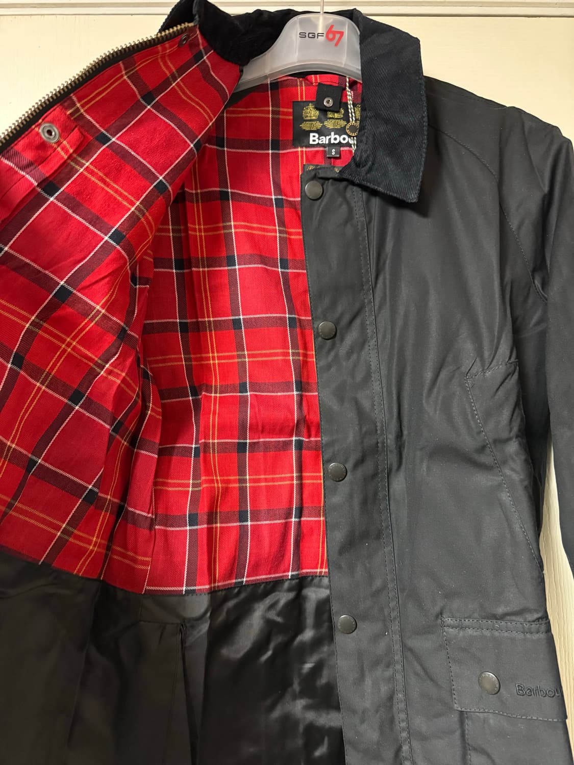 바버 애쉬비 왁스 자켓 블랙 S 상품이미지8