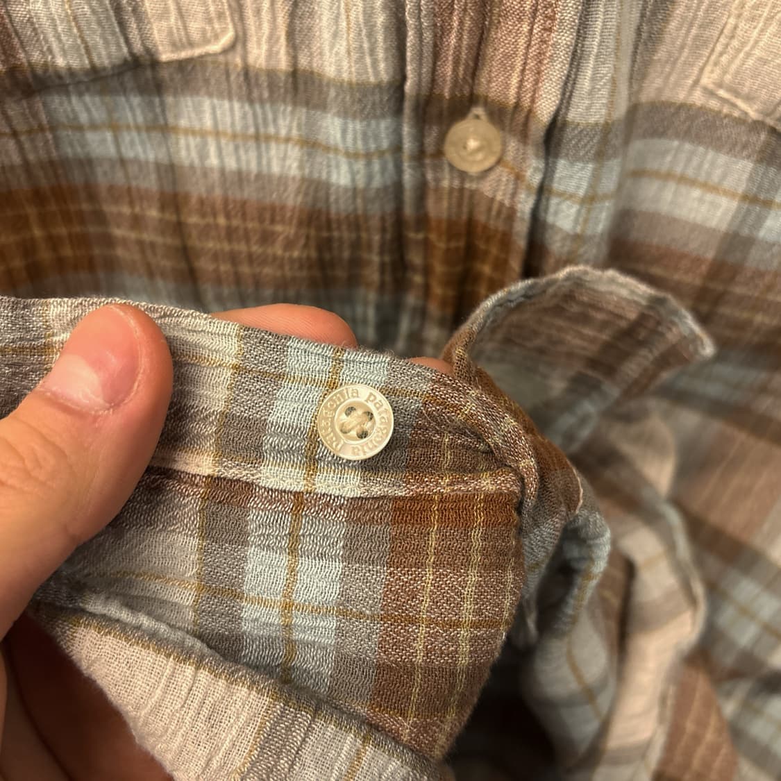 파타고니아 오가닉코튼 페이드 타탄체크 린넨 워크셔츠 N1018 상품이미지8