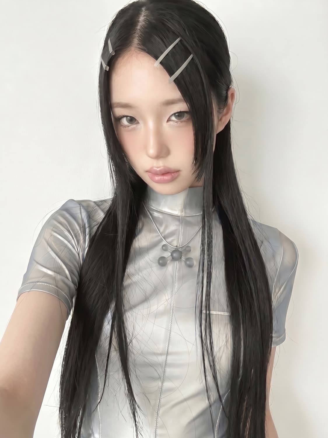 matte grey ball 목걸이 상품이미지2