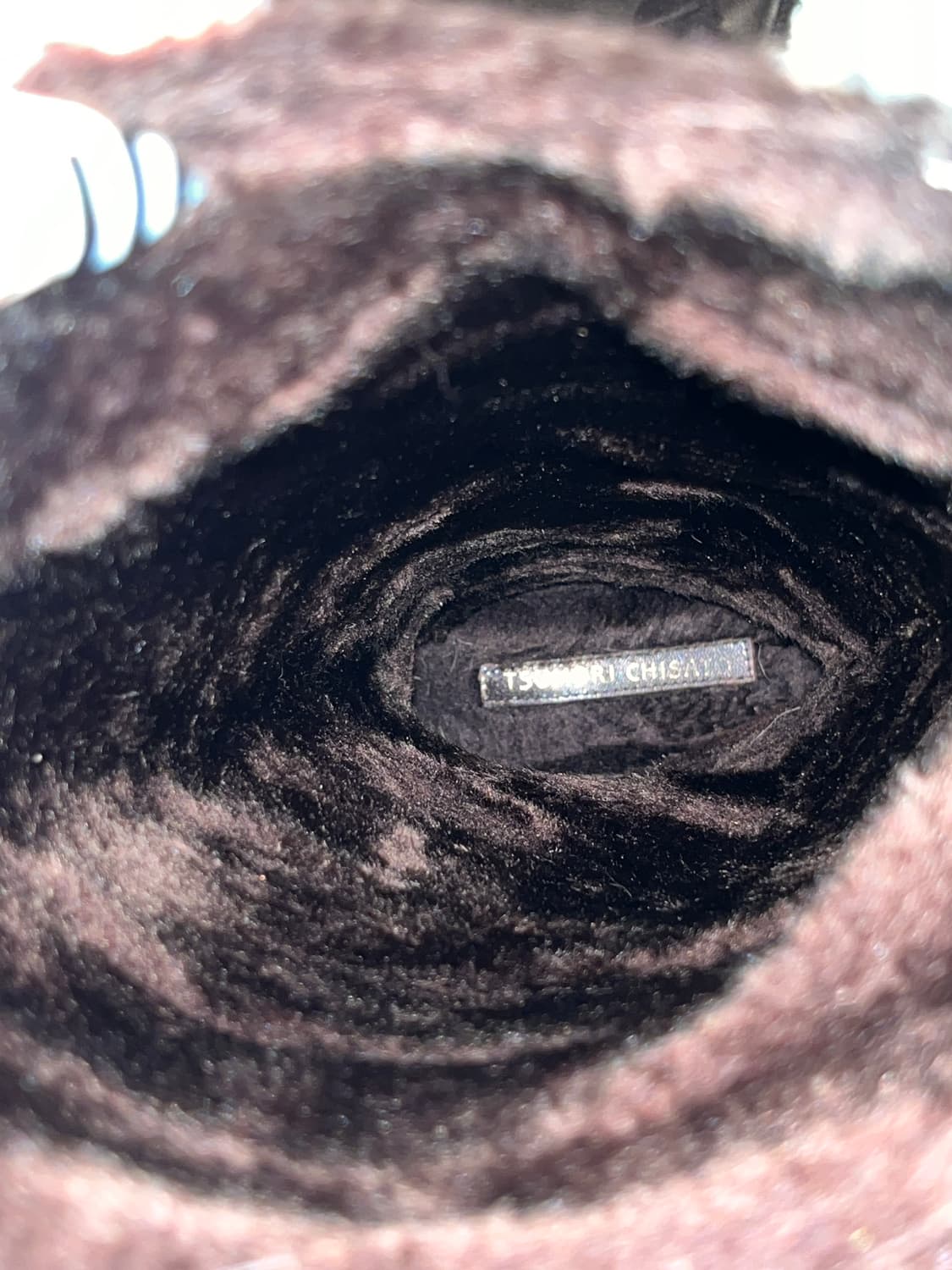 츠모리 치사토 별 도트 스웨이드 융털 롱부츠 퍼 부츠 상품이미지8