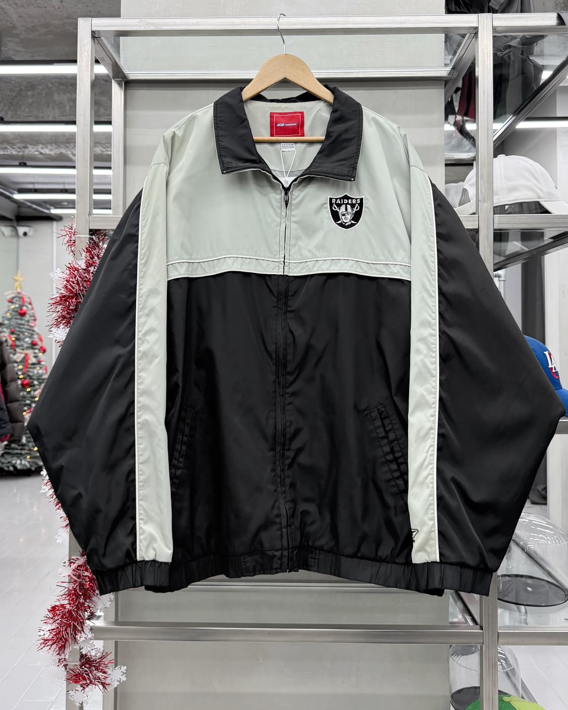 리복 NFL 00s 레이더스 트랙자켓 블랙 상품이미지4