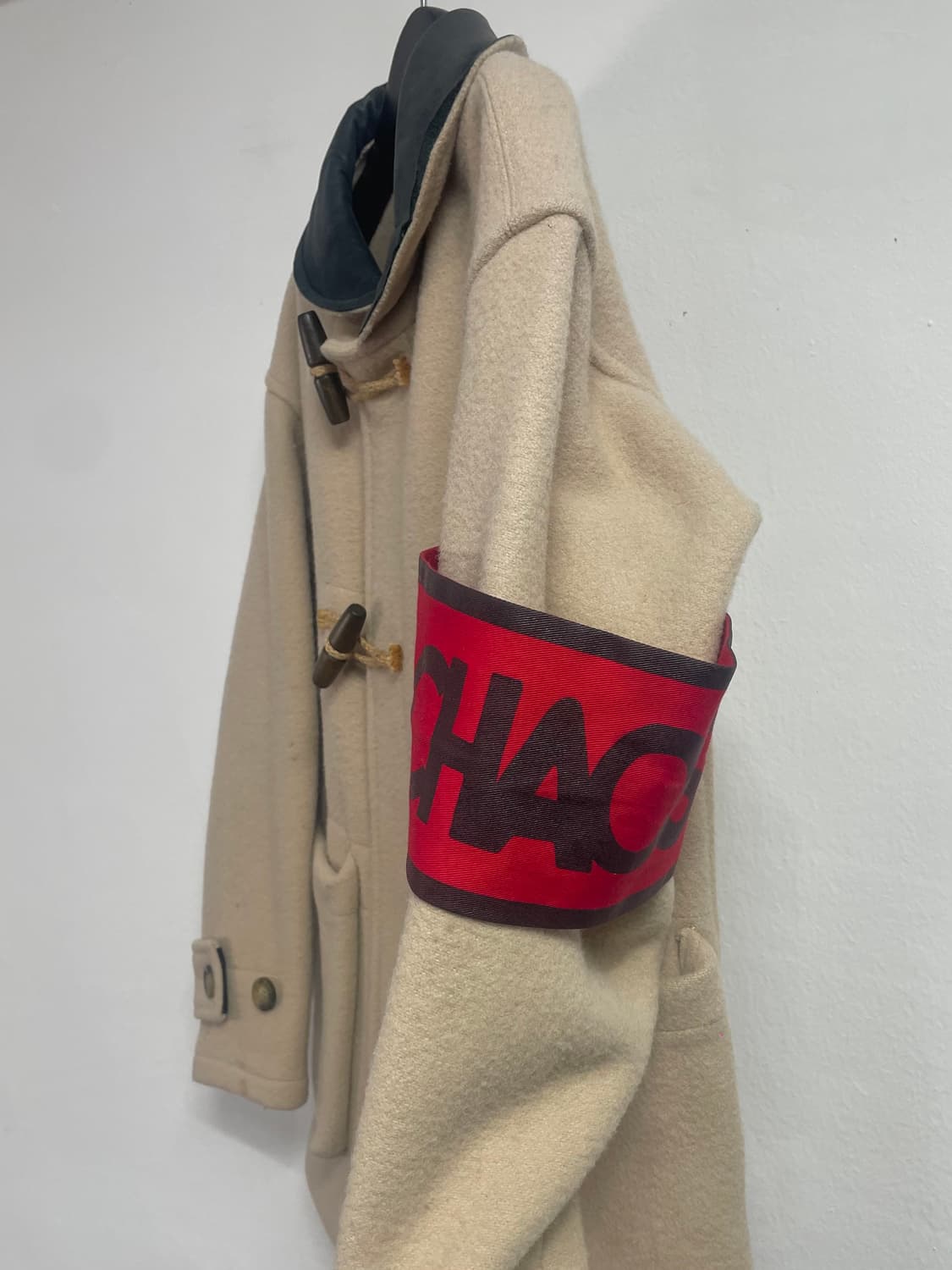 비비안웨스트우드 x 글로버올 레더 카라 울 더플 코트 (on.487) 상품이미지4