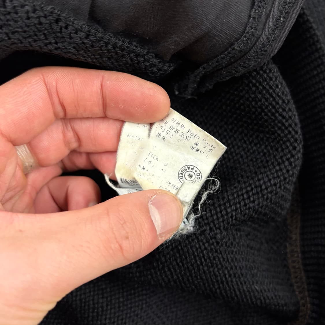 (L) 폴로 랄프로렌 블랙 논포니 울 가디건 상품이미지5