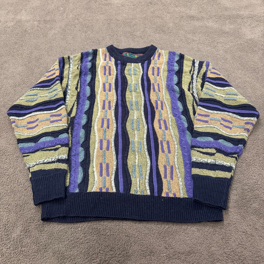 [ 정품/L ] 쿠지 빈티지 케이블 니트티 상품이미지3