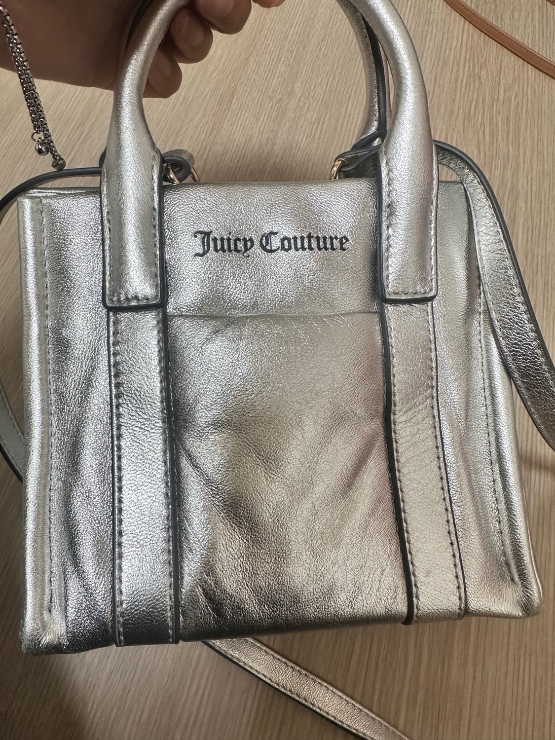 Juicy Couture  쥬시꾸뛰르 실버 미니 토트백 상품이미지1