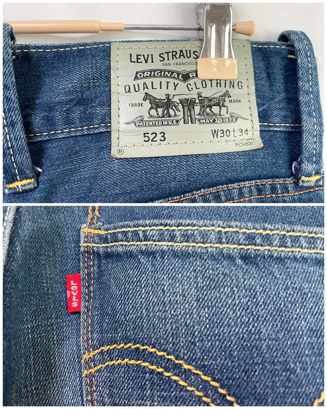 리바이스523 일자핏 춘하추용 청바지 데님팬츠 30 상품이미지6