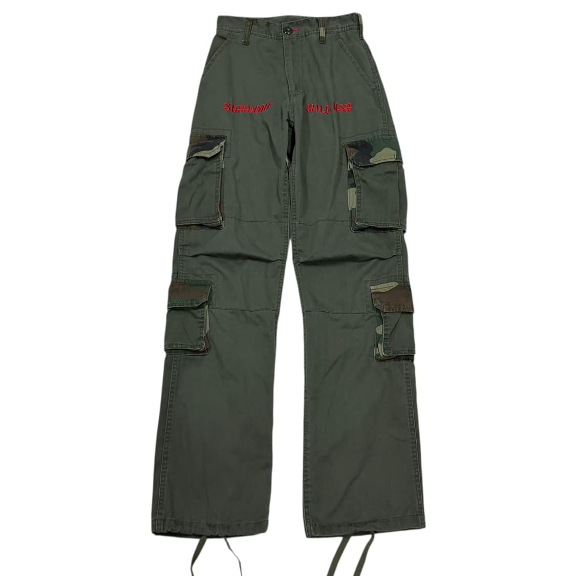 USA 빈티지 Y2K 밀리터리 카모 카고 팬츠 XS 상품이미지1