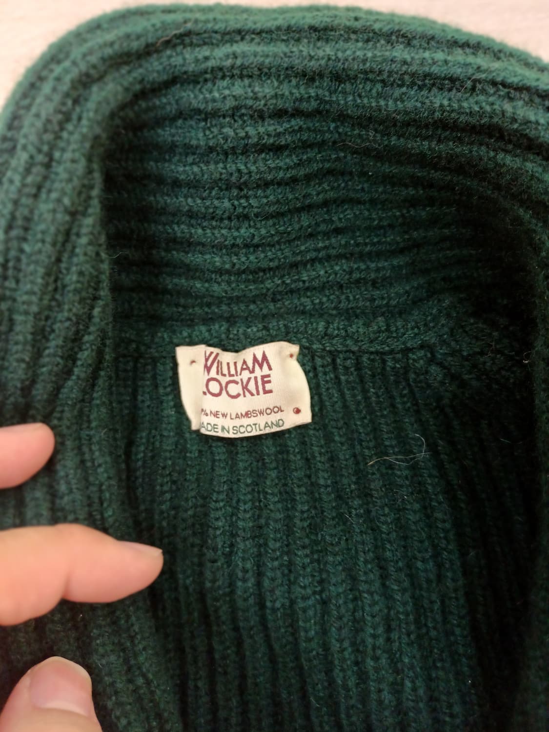윌리엄 로키 타탄그린 숄 카디건 새상품 컨디션 상품이미지4