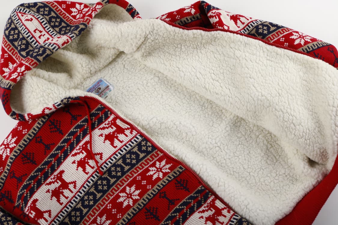 [여성 F] 빈티지 노르딕 양털 니트 후드집업 상품이미지5