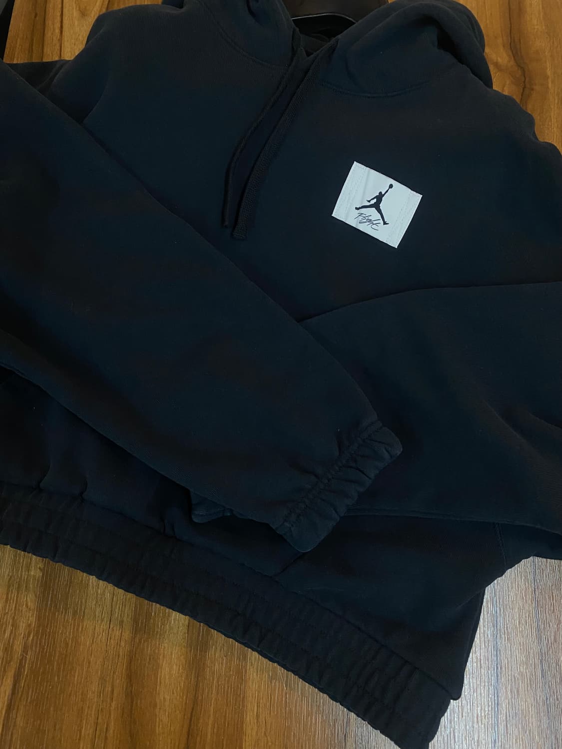 정품 조던 플라이트 후드티 블랙 L 1회착용 상품이미지4
