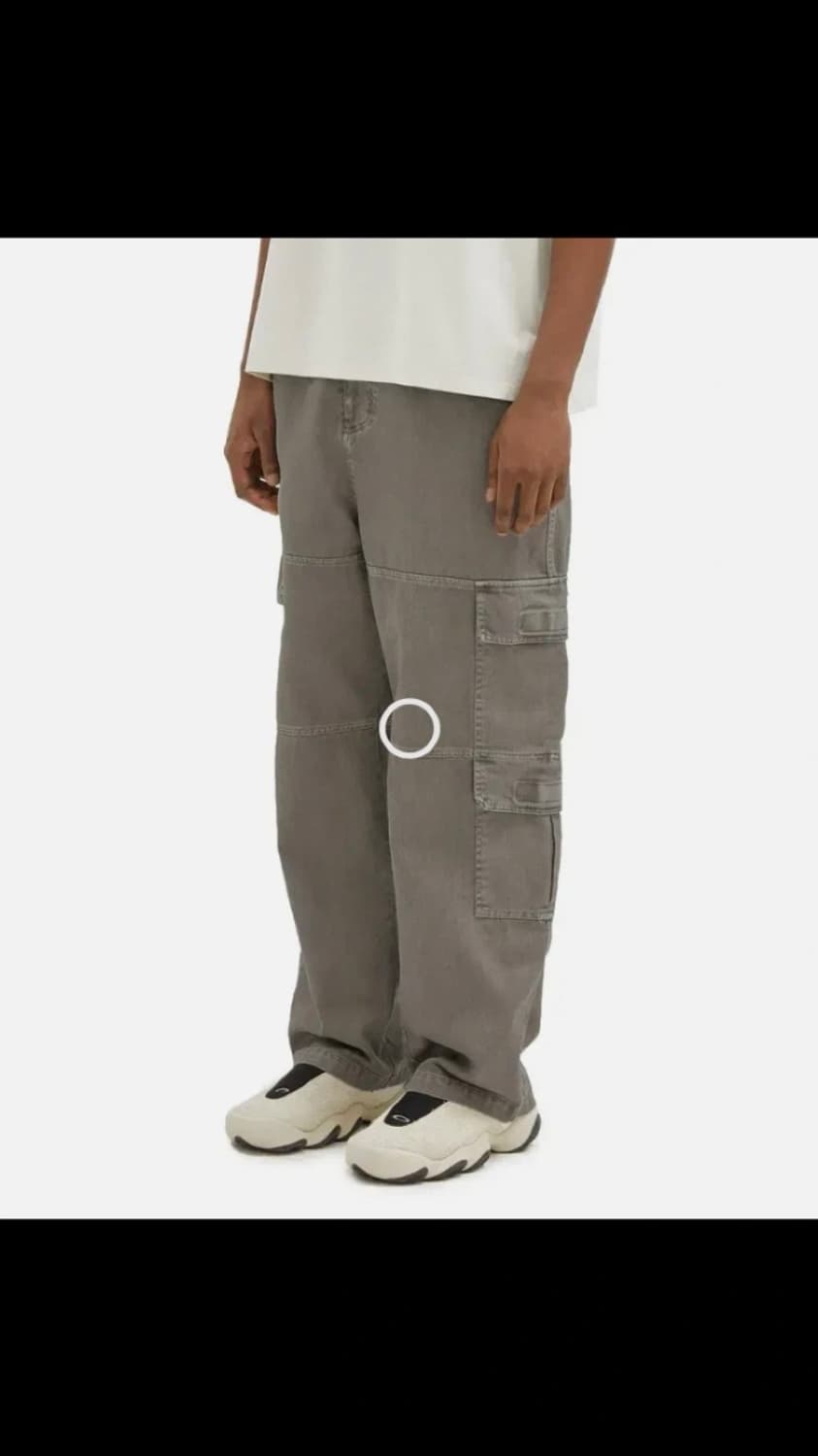 일꼬르소 가먼트다잉 와이드 카고 팬츠 워시드 브라운 상품이미지2