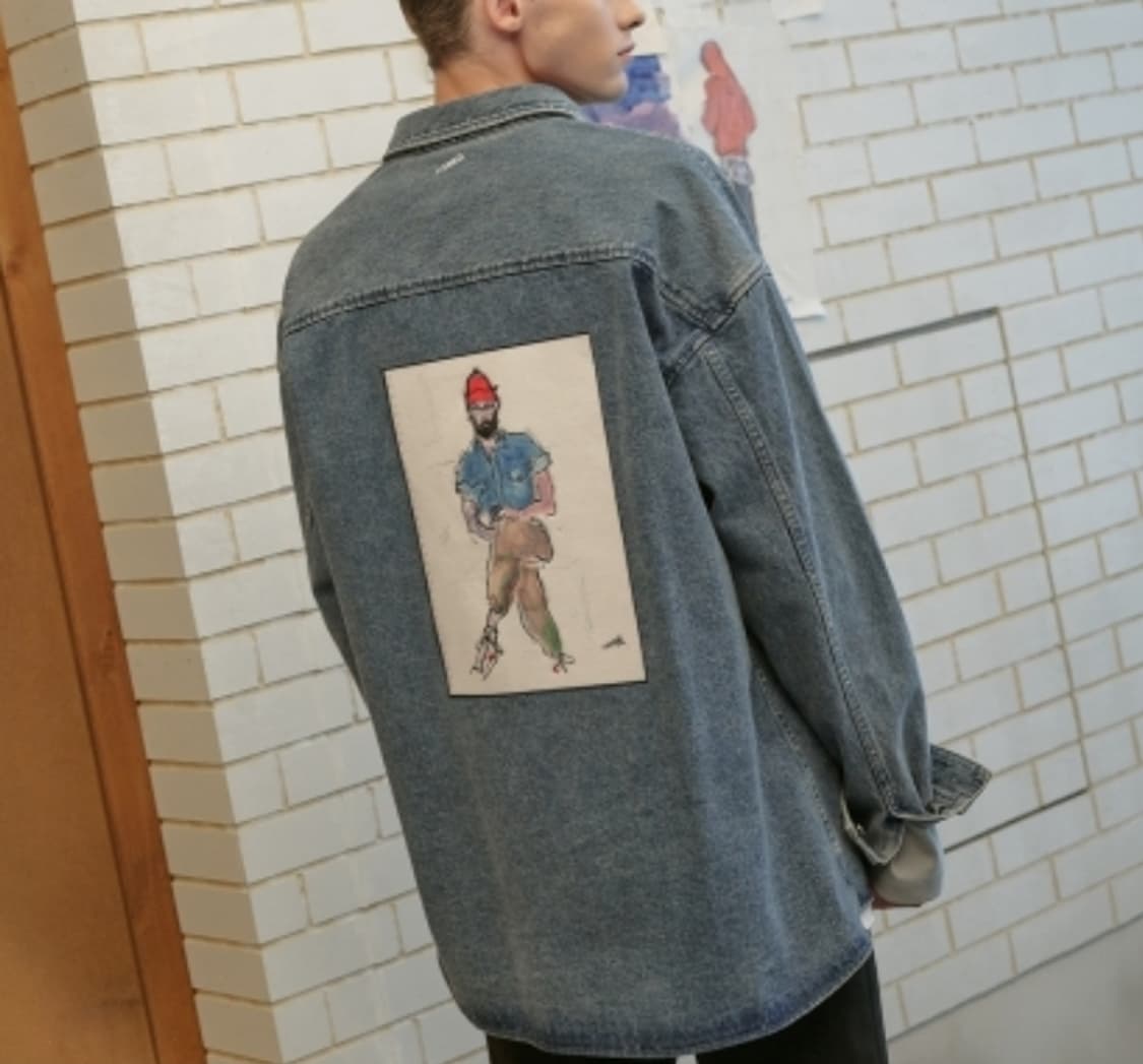 (택포) 질스튜어트뉴욕 X 리차드헤인즈 데님 아우터 셔츠 B329 상품이미지2