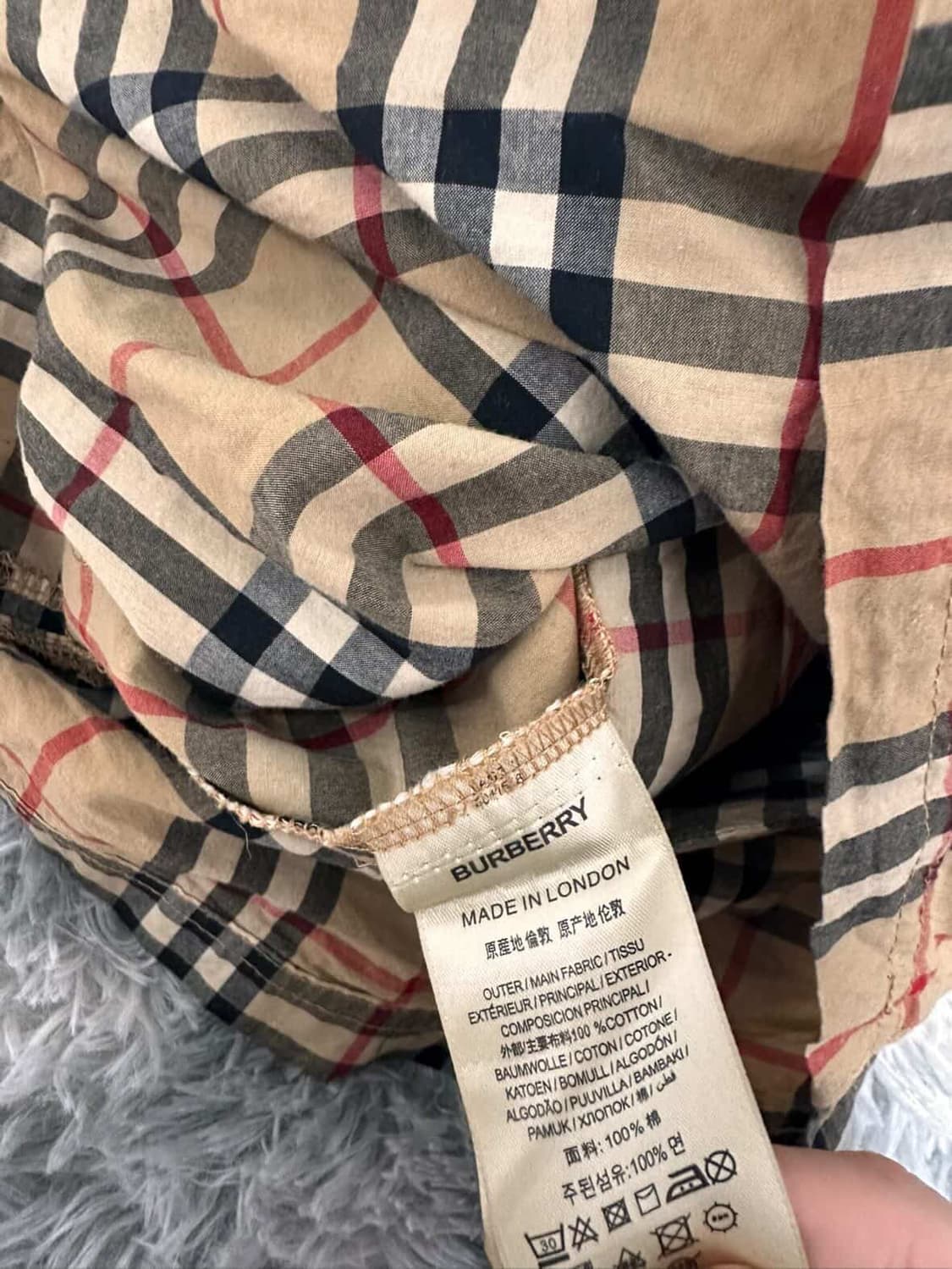 [M/A+] 버버리 체크 반바지 상품이미지3