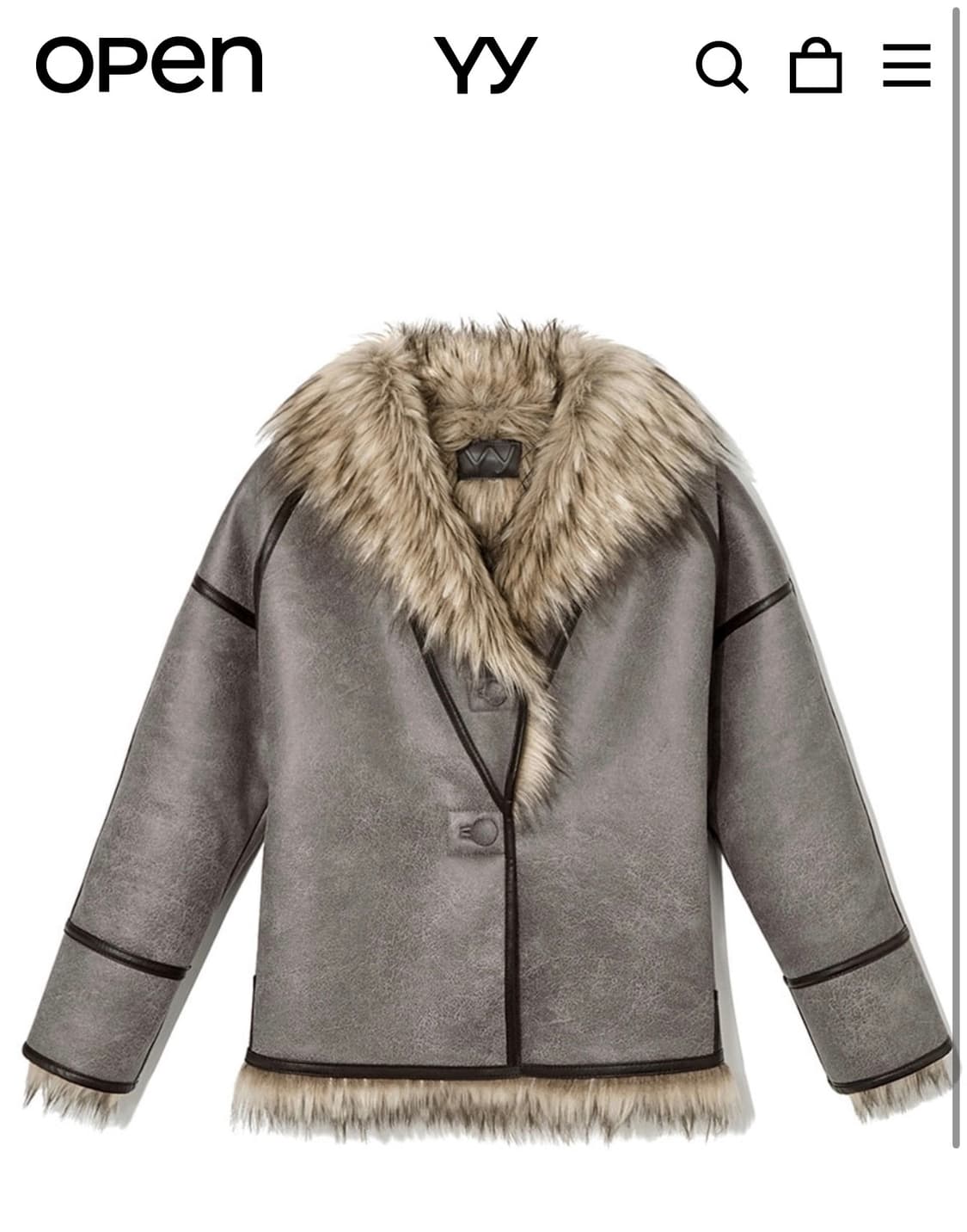 오픈와이와이 리버시블 무스탕 상품이미지1