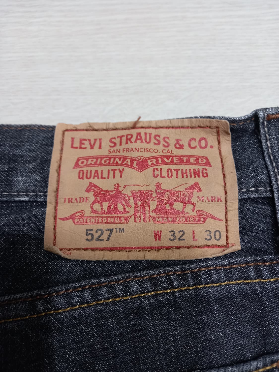 32 리바이스527 워싱 일자진 다크그레이 32-294 상품이미지4