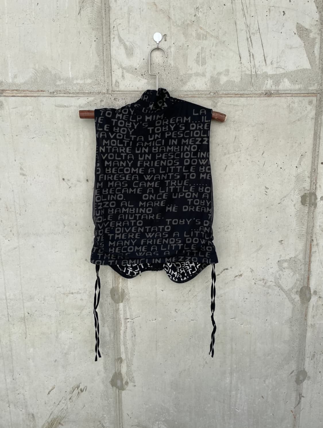 Vintage lettering vest 상품이미지3