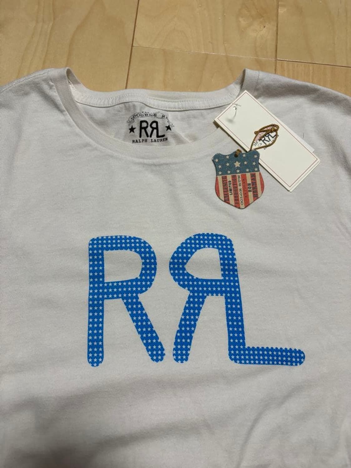 RRL 더블알엘 포 론한만 로고 반팔 티셔츠 화이트 상품이미지2